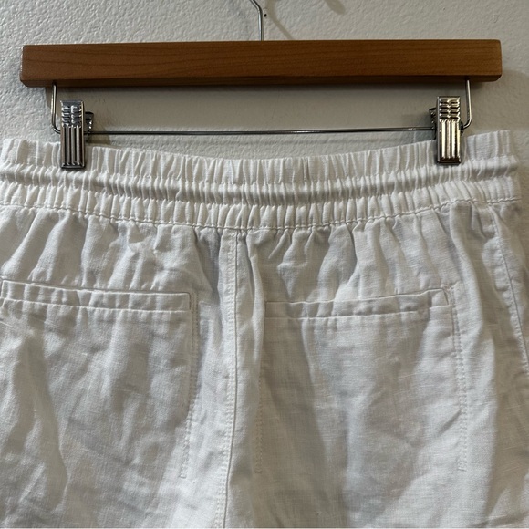 Athleta Women's Retreat Linen Mid Rise Short Size 4 Calla Lily - Picture 6 of 10